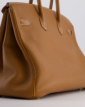 Hermès Birkin 35 Retourne Bag in Gold Togo Leather with Gold Hardware
