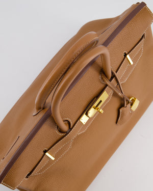 Hermès Birkin 35 Retourne Bag in Gold Togo Leather with Gold Hardware