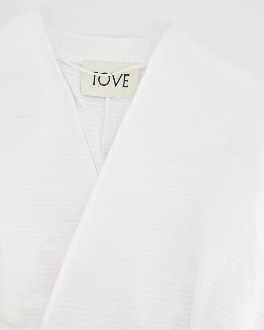 Tove White Arya Top with Belt Size FR 34 (UK 6) RRP £495