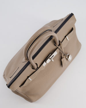 *FIRE PRICE* Hermès Birkin 30 Retourne Bag in Gris Tourterelle Clemence Leather with Palladium Hardware