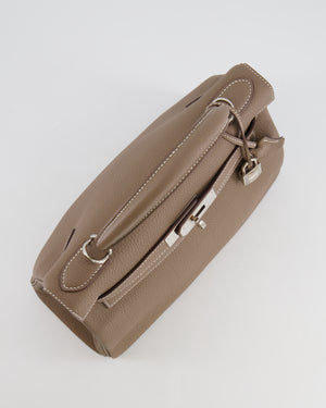 Hermès Kelly 28 Retourne Bag in Etoupe Togo Leather with Palladium Hardware