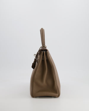 Hermès Kelly 28 Retourne Bag in Etoupe Togo Leather with Palladium Hardware