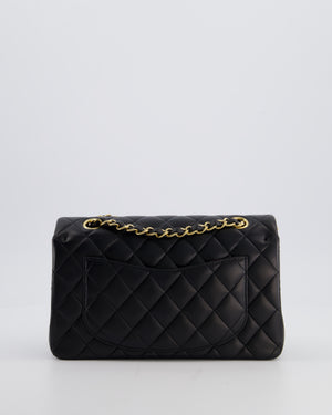 Chanel Black Small Classic Double Flap Bag in Lambskin Leather with Gold Hardware