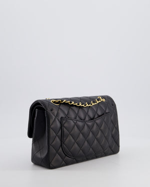 Chanel Black Small Classic Double Flap Bag in Lambskin Leather with Gold Hardware