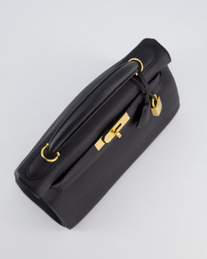 Hermès Kelly 28 Retourne Bag in Noir Togo Leather with Gold Hardware