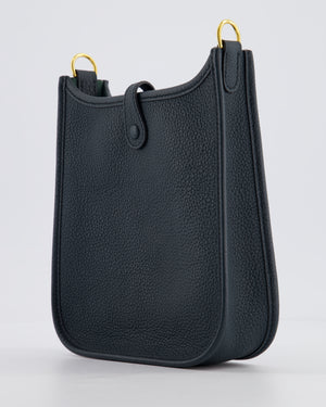 Hermès Mini Evelyne 16 Bag in Vert Cypress Maurice Leather with Gold Hardware