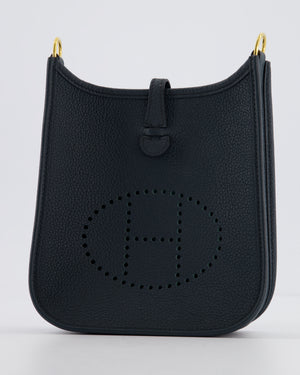 Hermès Mini Evelyne 16 Bag in Vert Cypress Maurice Leather with Gold Hardware