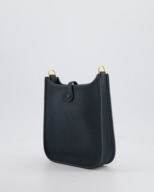 Hermès Mini Evelyne 16 Bag in Vert Cypress Maurice Leather with Gold Hardware