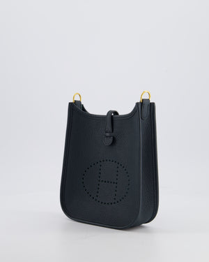 Hermès Mini Evelyne 16 Bag in Vert Cypress Maurice Leather with Gold Hardware