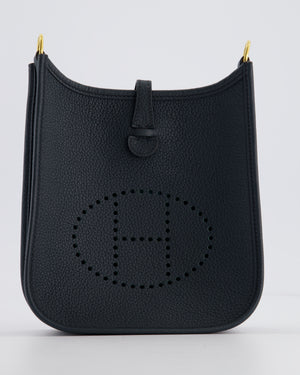 Hermès Mini Evelyne 16 Bag in Vert Cypress Maurice Leather with Gold Hardware