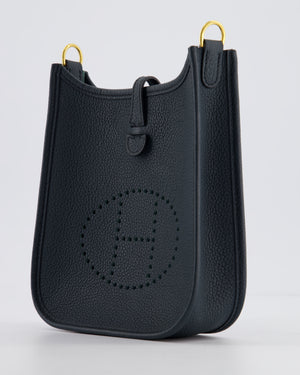 Hermès Mini Evelyne 16 Bag in Vert Cypress Maurice Leather with Gold Hardware