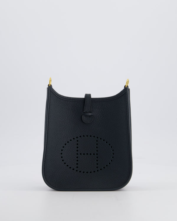 Hermès Mini Evelyne 16 Bag in Vert Cypress Maurice Leather with Gold Hardware