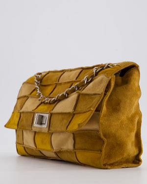 *HOT* Chanel Vintage 2.55 Reissue Suede Patchwork Bag with Brushed Silver Hardware