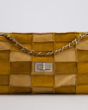 *HOT* Chanel Vintage 2.55 Reissue Suede Patchwork Bag with Brushed Silver Hardware