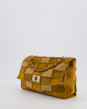 *HOT* Chanel Vintage 2.55 Reissue Suede Patchwork Bag with Brushed Silver Hardware