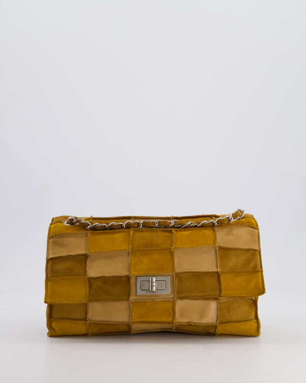 *HOT* Chanel Vintage 2.55 Reissue Suede Patchwork Bag with Brushed Silver Hardware