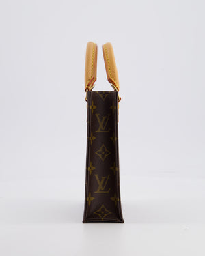 Louis Vuitton Petit Sac Plat Crossbody Bag in Brown Monogram Canvas with Gold Hardware RRP £1420