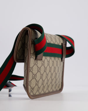 Gucci Brown Monogram Canvas Neo Vintage GG Supreme Belt Bag with Gold Hardware