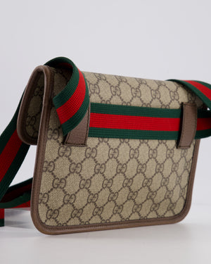 Gucci Brown Monogram Canvas Neo Vintage GG Supreme Belt Bag with Gold Hardware
