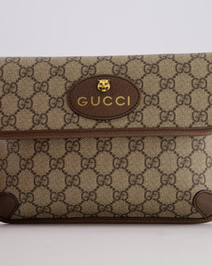 Gucci Brown Monogram Canvas Neo Vintage GG Supreme Belt Bag with Gold Hardware