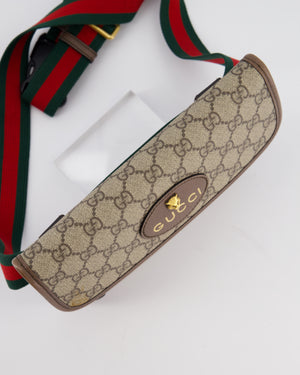 Gucci Brown Monogram Canvas Neo Vintage GG Supreme Belt Bag with Gold Hardware