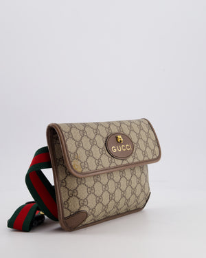 Gucci Brown Monogram Canvas Neo Vintage GG Supreme Belt Bag with Gold Hardware