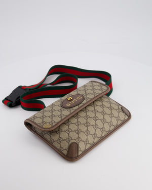 Gucci Brown Monogram Canvas Neo Vintage GG Supreme Belt Bag with Gold Hardware