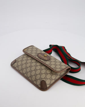 Gucci Brown Monogram Canvas Neo Vintage GG Supreme Belt Bag with Gold Hardware