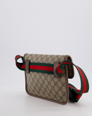 Gucci Brown Monogram Canvas Neo Vintage GG Supreme Belt Bag with Gold Hardware