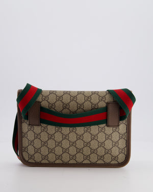 Gucci Brown Monogram Canvas Neo Vintage GG Supreme Belt Bag with Gold Hardware