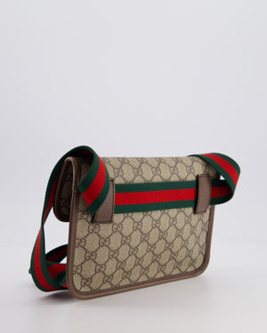 Gucci Brown Monogram Canvas Neo Vintage GG Supreme Belt Bag with Gold Hardware
