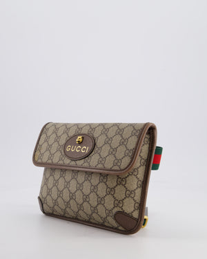 Gucci Brown Monogram Canvas Neo Vintage GG Supreme Belt Bag with Gold Hardware