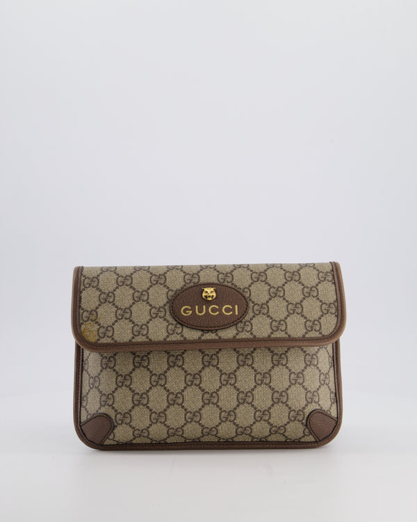 Gucci Brown Monogram Canvas Neo Vintage GG Supreme Belt Bag with Gold Hardware