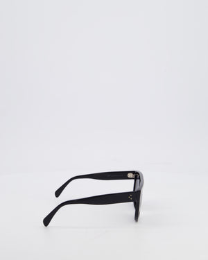 Celine Black Flat Top Aviator CL4001IN 58 Sunglasses