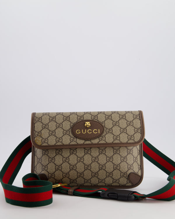 Gucci Brown Monogram Canvas Neo Vintage GG Supreme Belt Bag with Gold Hardware