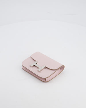 *FIRE PRICE* Hermès Constance Slim Belt Wallet Bag in Mauve Pale Evercolor Leather with Palladium Hardware