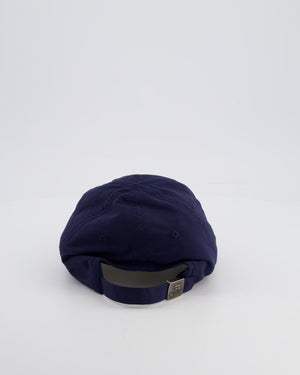 Balenciaga Navy Blue Notch Tracksuit Logo Cap