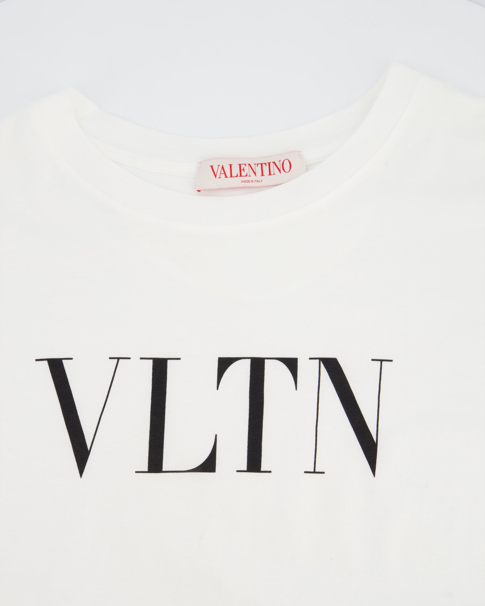VALENTINO / VLTN/Tシャツ/XL/コットン/WHT/プリント Valentino White VLTN Logo Print Cotton T-Shirt Size S (UK 8) – Sellier