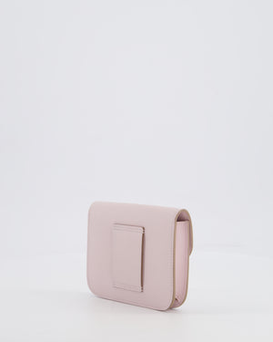 *FIRE PRICE* Hermès Constance Slim Belt Wallet Bag in Mauve Pale Evercolor Leather with Palladium Hardware