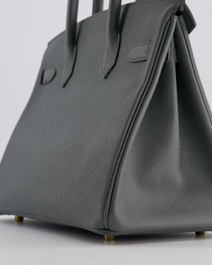 Hermès Birkin 30 Retourne Bag in Vert Amande Epsom Leather with Gold Hardware