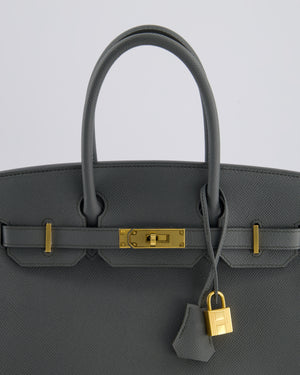 Hermès Birkin 30 Retourne Bag in Vert Amande Epsom Leather with Gold Hardware