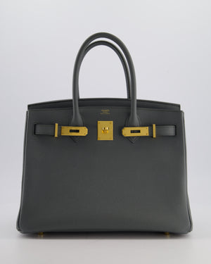 Hermès Birkin 30 Retourne Bag in Vert Amande Epsom Leather with Gold Hardware