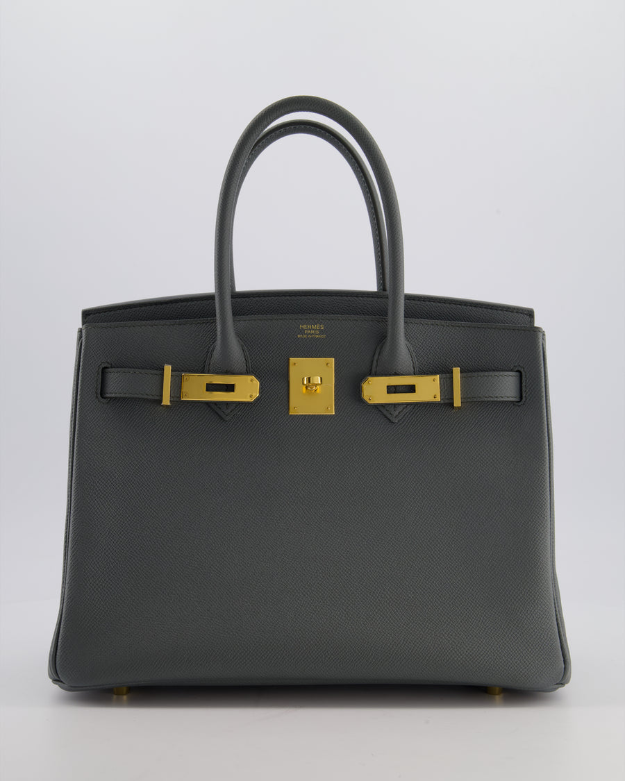 Hermès Birkin 30 Retourne Bag in Vert Amande Epsom Leather with Gold Hardware