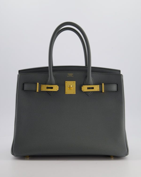 Hermès Birkin 30 Retourne Bag in Vert Amande Epsom Leather with Gold Hardware