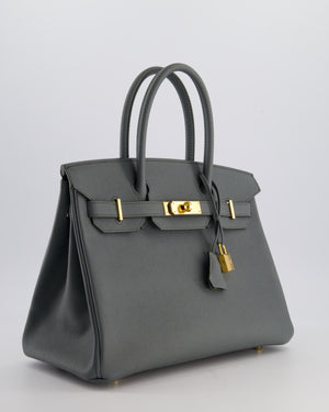 Hermès Birkin 30 Retourne Bag in Vert Amande Epsom Leather with Gold Hardware