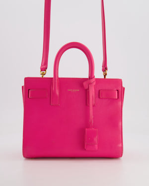 Saint Laurent Hot Pink Mini Sac De Jour Bag with Gold Hardware RRP £2,040