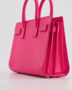 Saint Laurent Hot Pink Mini Sac De Jour Bag with Gold Hardware RRP £2,040