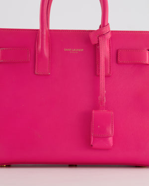 Saint Laurent Hot Pink Mini Sac De Jour Bag with Gold Hardware RRP £2,040