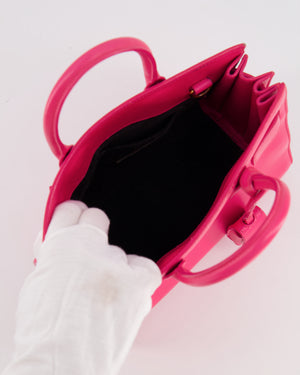 Saint Laurent Hot Pink Mini Sac De Jour Bag with Gold Hardware RRP £2,040