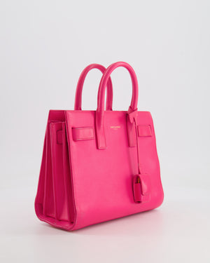 Saint Laurent Hot Pink Mini Sac De Jour Bag with Gold Hardware RRP £2,040